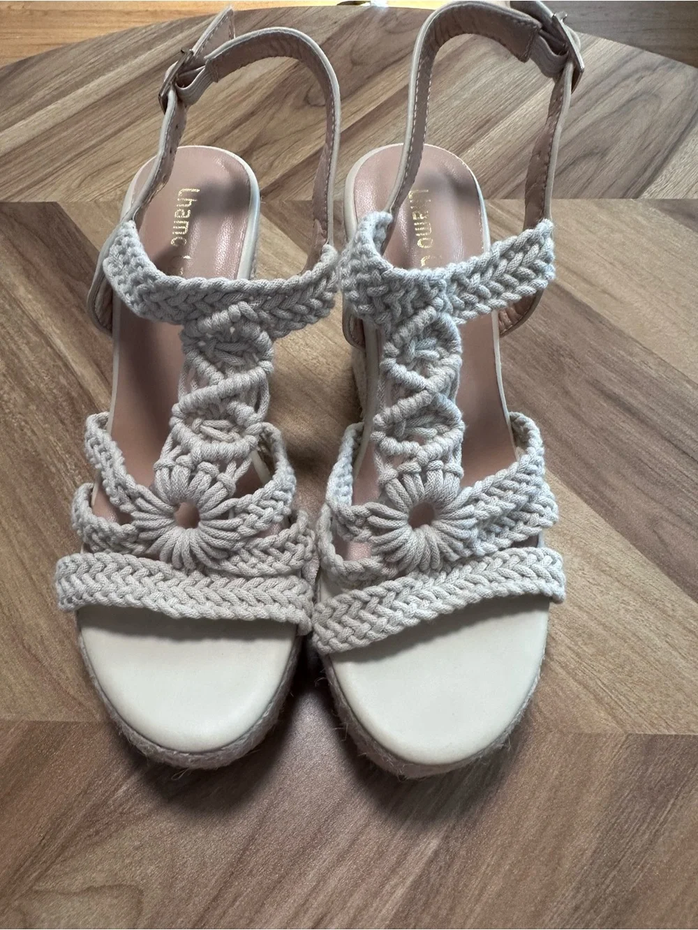 Lhamo Latso Boho Macrame wedge espadrille sandals women’s 6